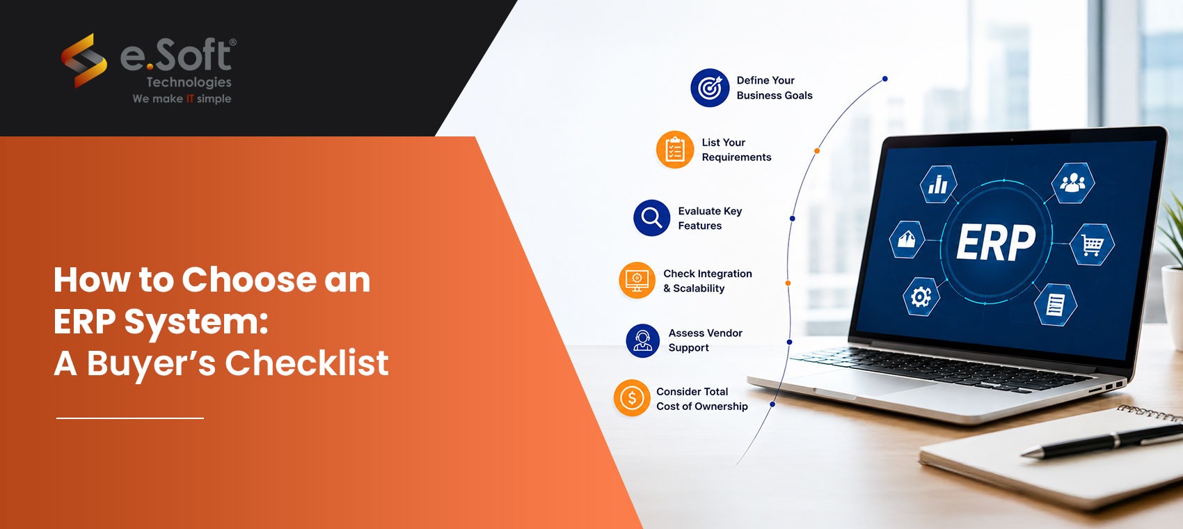 Business team evaluating an ERP system buyer’s checklist before implementation